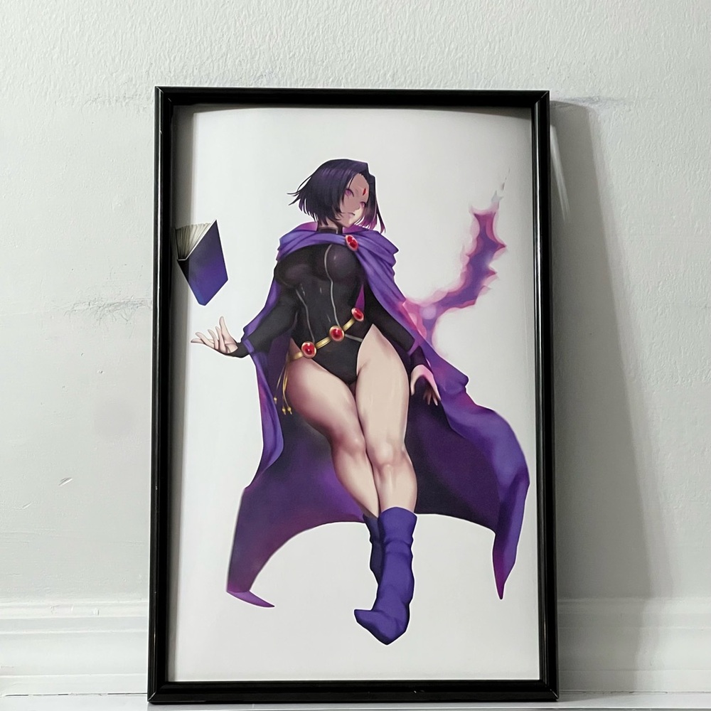 Teen Titans Raven Art pinup girl Poster